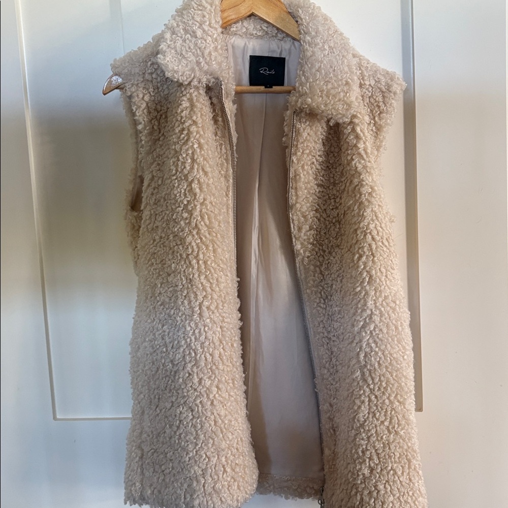 Rails Cream Fleece Vest